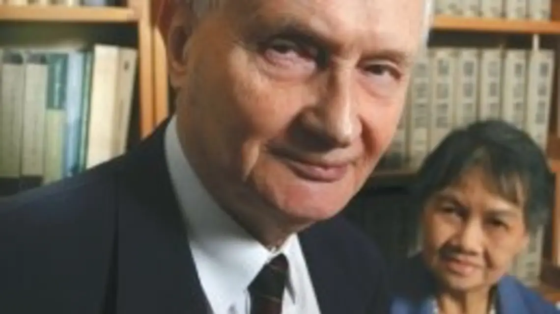 Stefan Wilkanowicz z żoną Marią Teresą Tran-thi-Lai / 