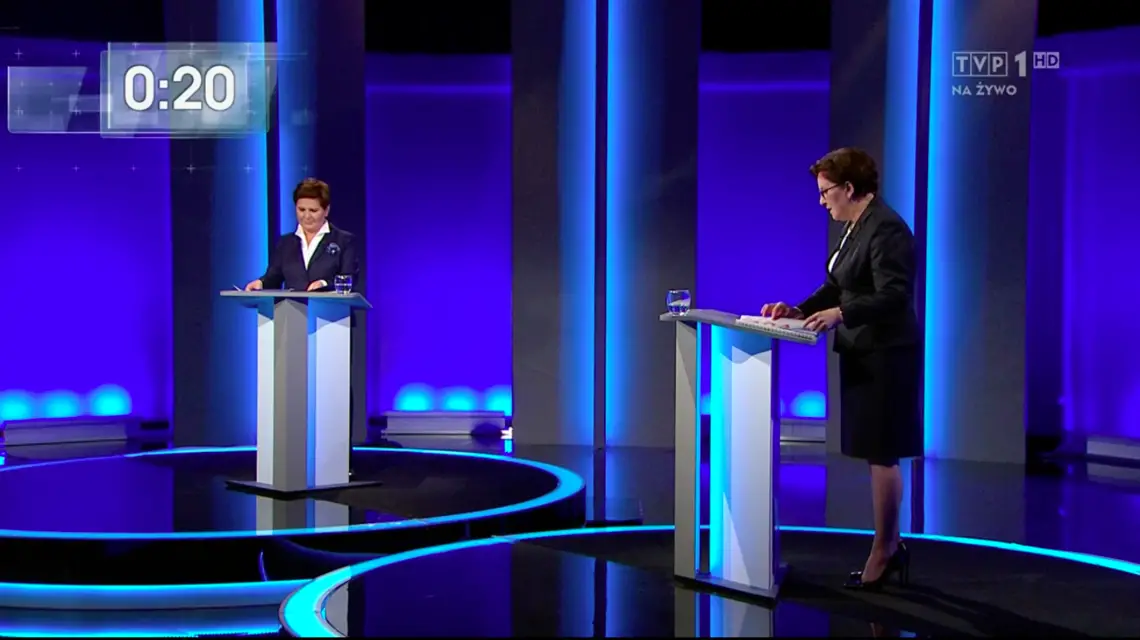Beata Szydło i Ewa Kopacz podczas "Rozmowy o Polsce" / / Żródło: www.tvp.info