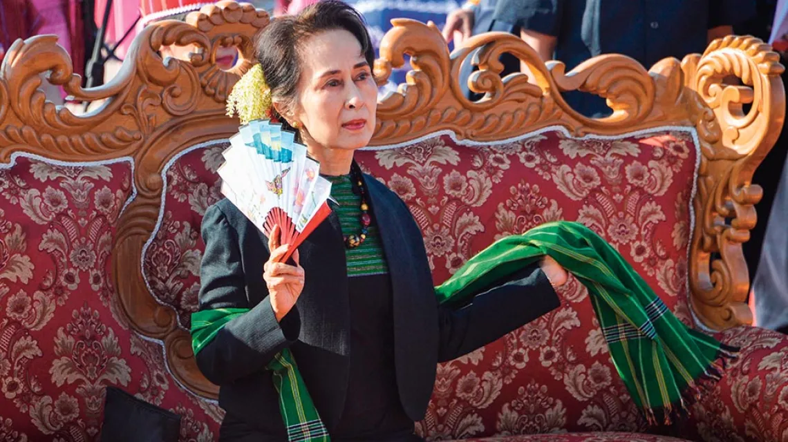 Aung Sang Suu Kyi, 15 stycznia 2020 r. / THET AUNG / AFP