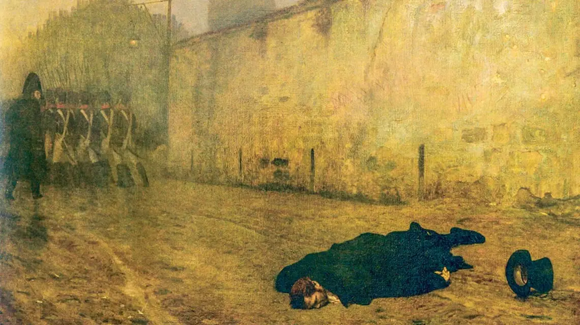 Jean-Léon Gérôme, Śmierć marszałka Neya, 1868 r. / DOMENA PUBLICZNA