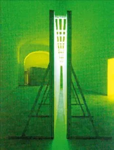 Bruce Nauman, "Świetlisty, zielony korytarz", 1970 / 