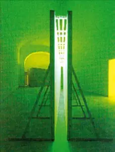 Bruce Nauman, "Świetlisty, zielony korytarz", 1970 / 