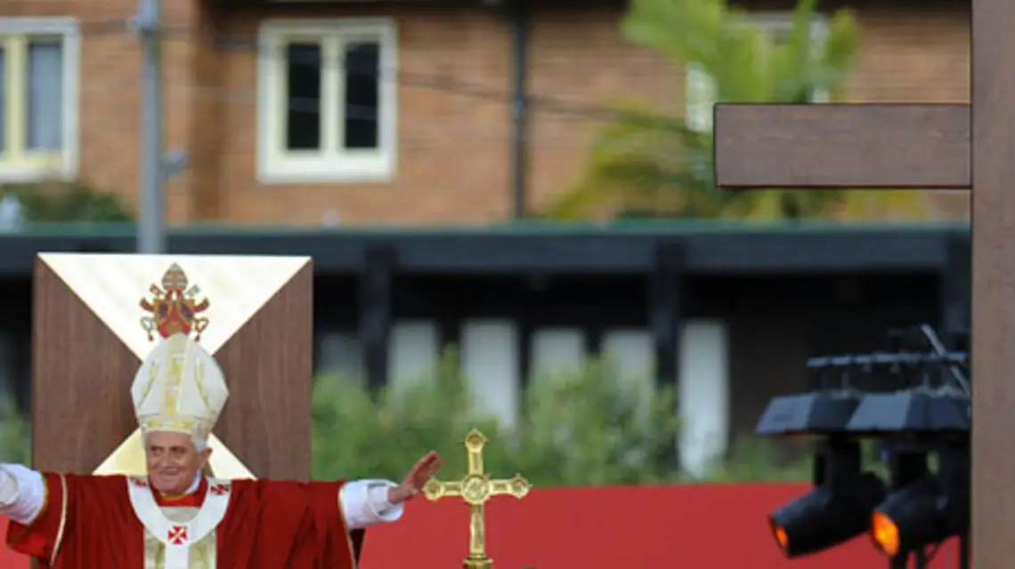 Światowe Dni Młodzieży 2008: uroczystości na zakończenie /fot. KNA-Bild / 