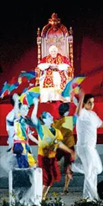 Sao Paulo, 10 maja 2007 r. Papież podczas spotkania z młodzieżą /fot. KNA-Bild / 