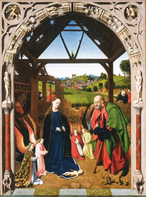 Petrus Christus „Boże Narodzenie”, ok. 1450, National Gallery of Art w Waszyngtonie / NATIONAL GALLERY OF ART / NATIONAL GALLERY OF ART