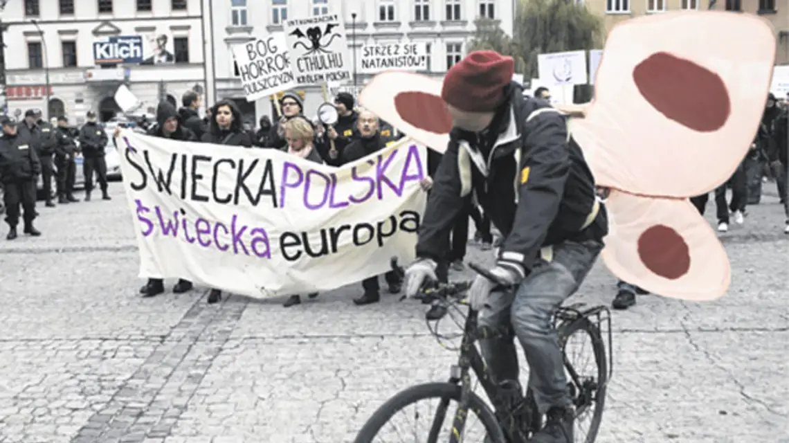 "Marsz ateistów i agnostyków", Kraków, 15 października 2011 r. / fot. Michał Łepecki / Agencja Gazeta / 