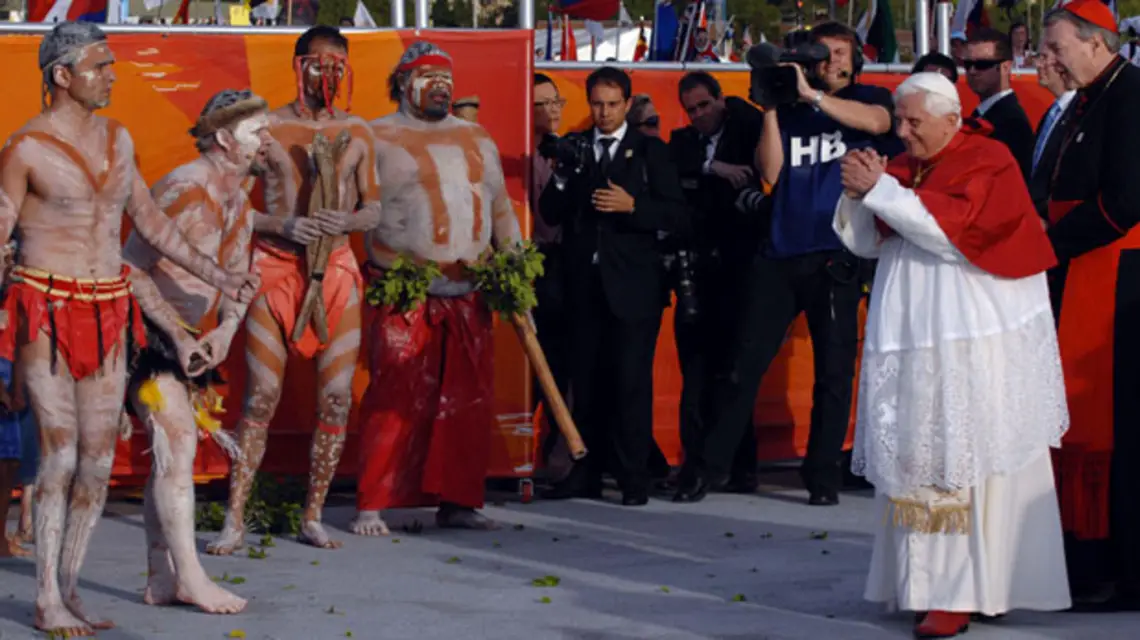 Światowe Dni Młodzieży 2008 - ceremonia powitalna Papieża Benedykta XVI, Barangaroo, 17 lipca / 