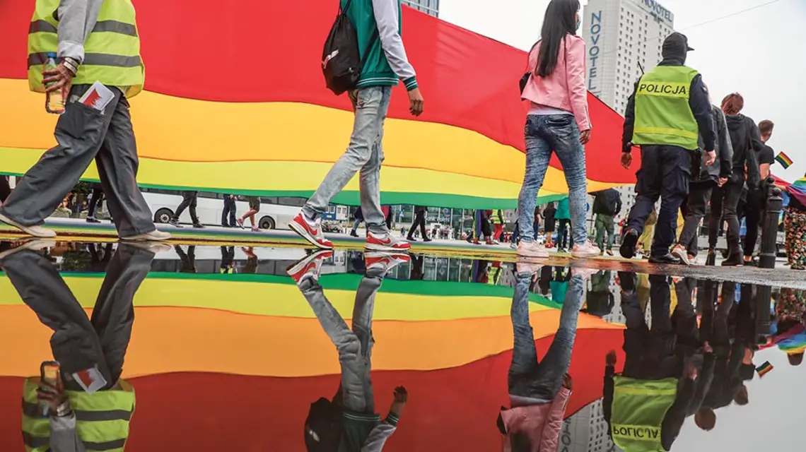 Protest przeciwko nienawiści wobec osób LGBT+, Warszawa, 30 sierpnia 2020 r. / JAKUB KAMIŃSKI / EAST NEWSSKI