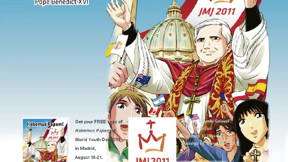 Zapowiedź komiksu "Habemus Papam na stronie internetowej wydawnictwa Manga Hero / www.mangahero.com/habemus / 