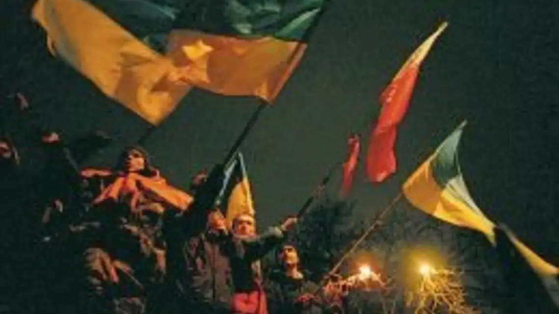 Majdan Niepodległości w Kijowie, grudzień 2004 / 