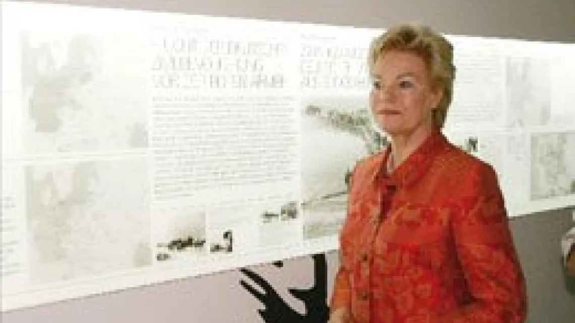 Erika Steinbach na otwarciu wystawy,10.08.2006. Fot. K.Atys - Agencja Gazeta / 