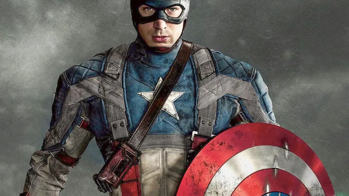 Kapitan Ameryka (Chris Evans) jako tapeta komputerowa / MATERIAŁY PROMOCYJNE