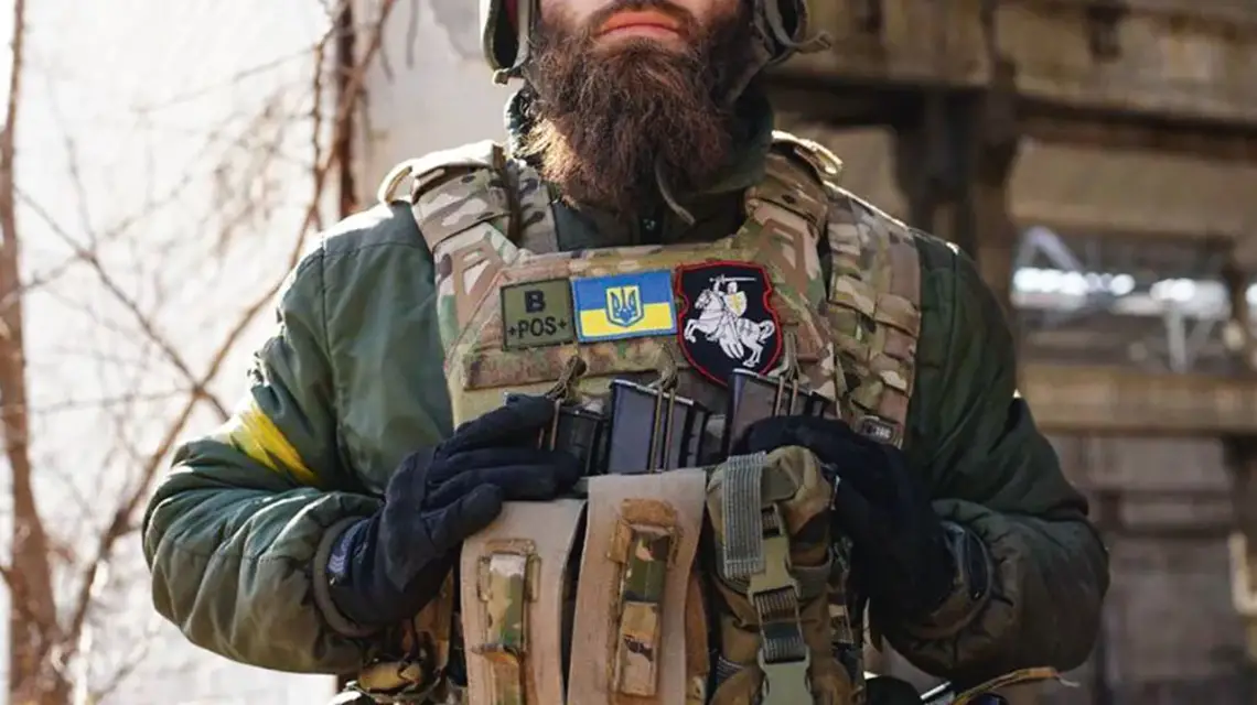 Poległy w Donbasie białoruski ochotnik Iwan Marczuk, ps. „Brześć”; zdjęcie z wiosny 2022 r. / FACEBOOK FRANAK VIAČORKA