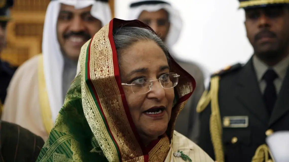 Sheik Hasina, premier Bangladeszu, podczas oficjalne wizyty w Kuwejcie, luty 2010 r. / / FOT. YASSER AL-ZAYYAT / AFP/EAST NEWS