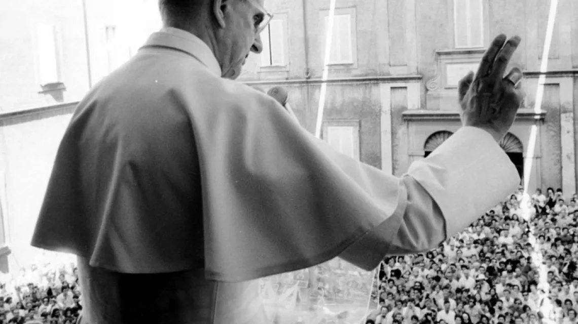Papież Paweł VI, Castel Gandolfo, kwiecień 1972 r. / FOT. ASSOCIATED PRESS/FOTOLINK / 