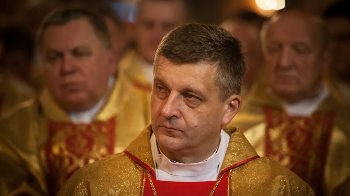 Biskup bielecko-żywiecki Roman Pindel / fot. MIESZKO STANISLAWSKI/REPORTER / 