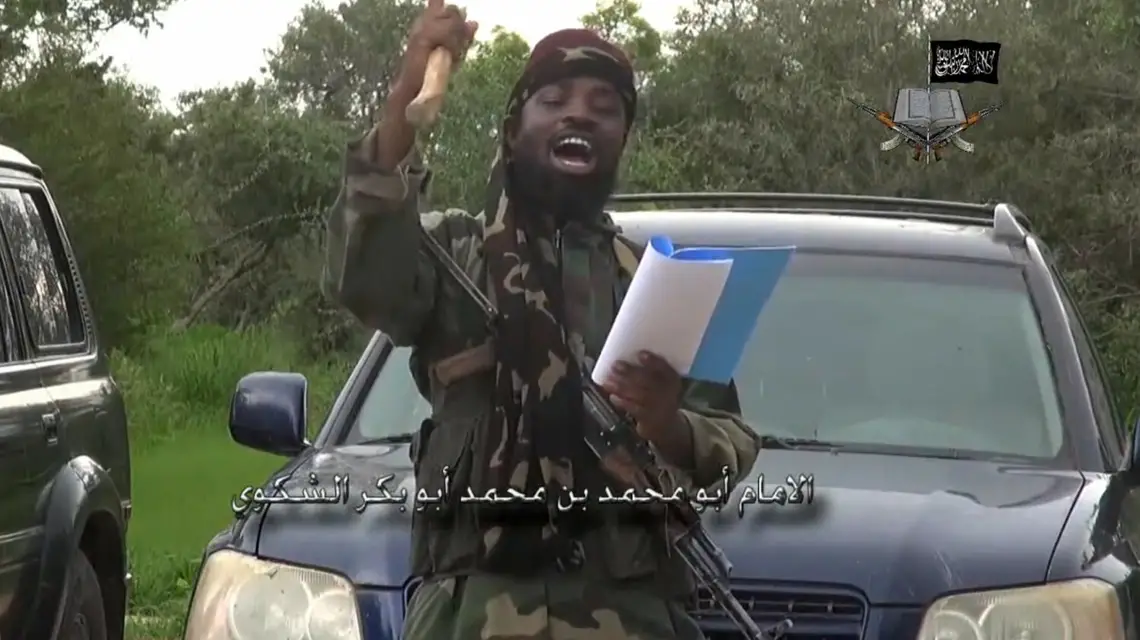 Abubakar Shekau w sierpniu 2014 r. Fot. AFP/EAST NEWS / 