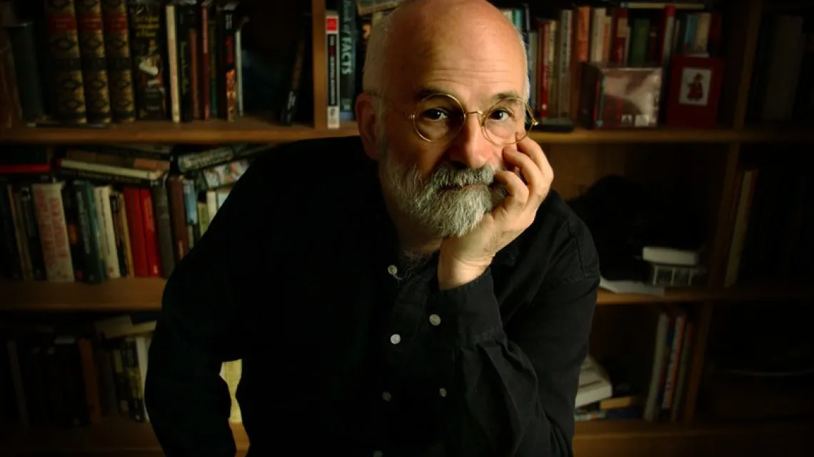 Terry Pratchett / fot. Tom Pilston / The Independent / REX / EAST NEWS / 