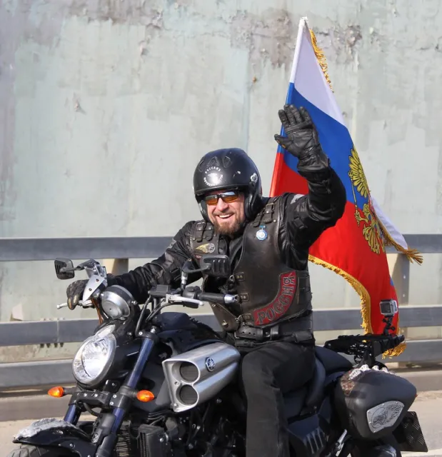 Aleksander Załdostanow ps. Chirurg, lider rosyjskiego nacjonalistycznego gangu motocyklowego Nocne Wilki /  / fot. Zerkalo / PhotoXPress.ru / EAST NEWS