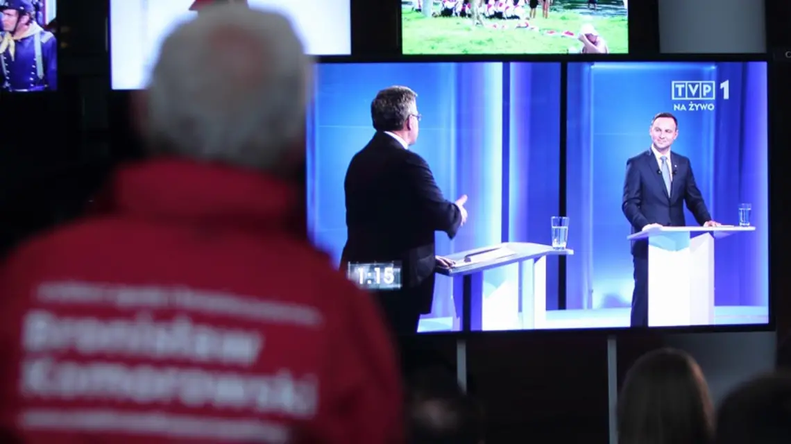 Debata prezydencka. Bronisław Komorowski i Andrzej Duda Fot: STANISLAW KOWALCZUK/EastNews / 