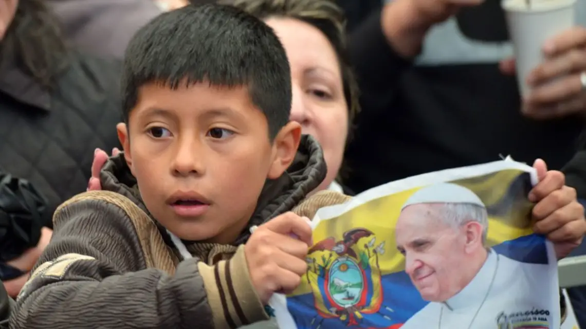 Pielgrzymka papieska do Ekwadoru. Fot: MARTIN BERNETTI/AFP/EASTNEWS / 