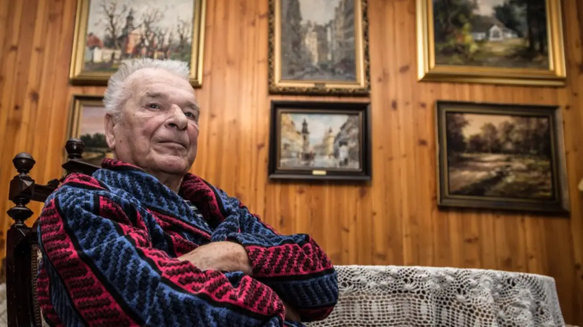 Czesław Kiszczak w swoim domu, grudzień 2014 r. / / fot. REPORTER