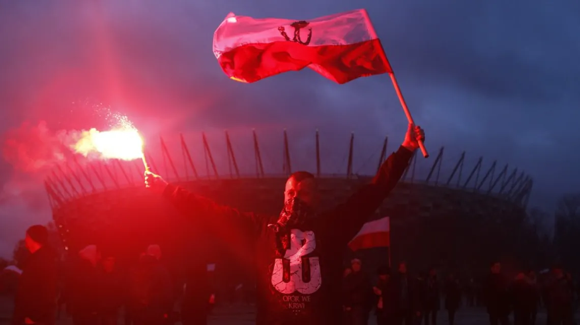 Marsz Niepodlełości, Warszawa 11.11.2015. Fot: STEFAN MASZEWSKI/REPORTER/EASTNEWS / 