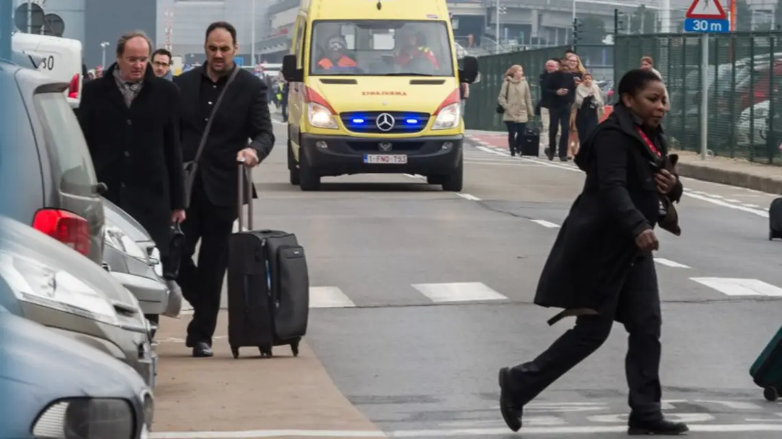Bruksela po ataku terrorystycznym. Fot: Associated Press/EastNews / 