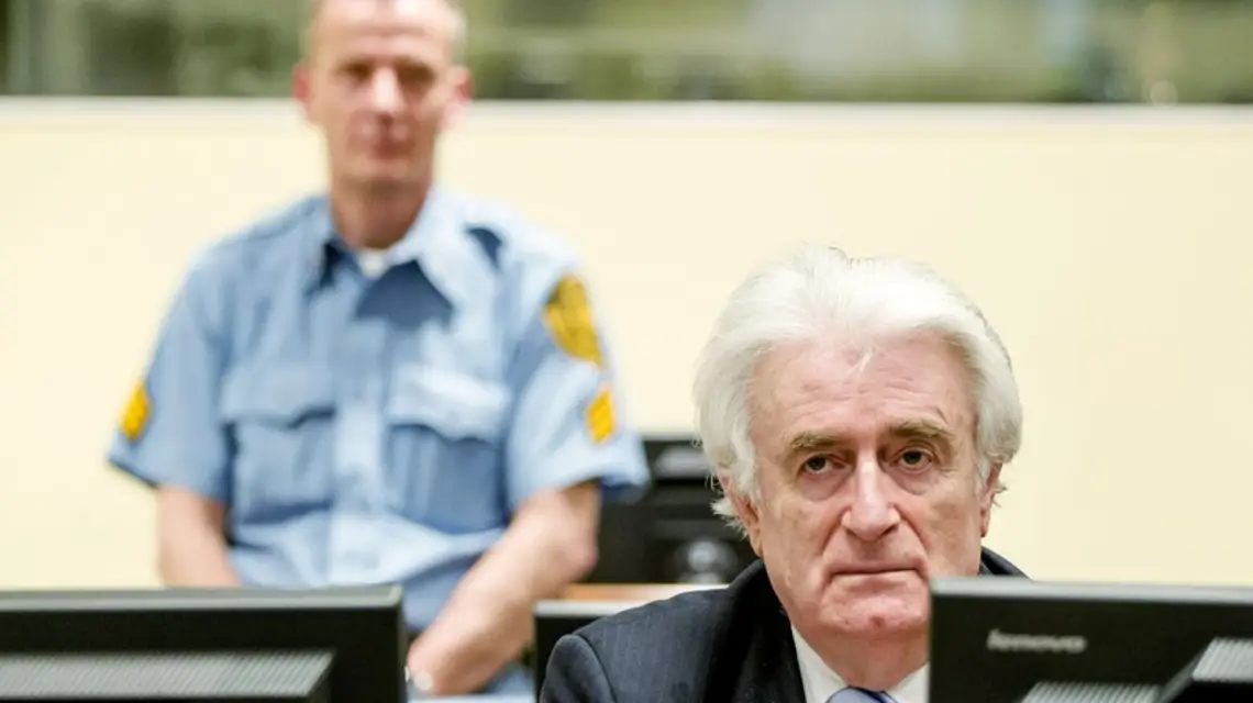 Radovan Karadżić, Haga, 24.03.2016 r. / / Fot. Robin van Lonkhuijsen / AFP/EAST NEWS