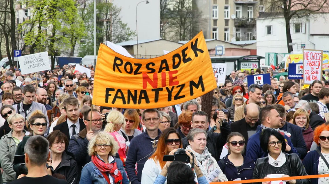 Demonstracja w Łodzi. Fot: Eastnews / 