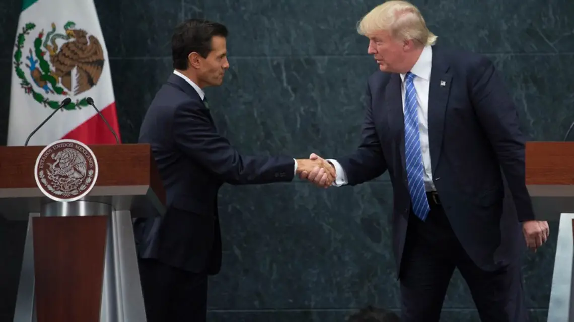Prezydent Meksyku Enrique Pena Nieto i Donald Trump, Mexico City, 31.08.2016 r. / / Fot. Daniel Cardenas / AA/ABACA/EAST NEWS