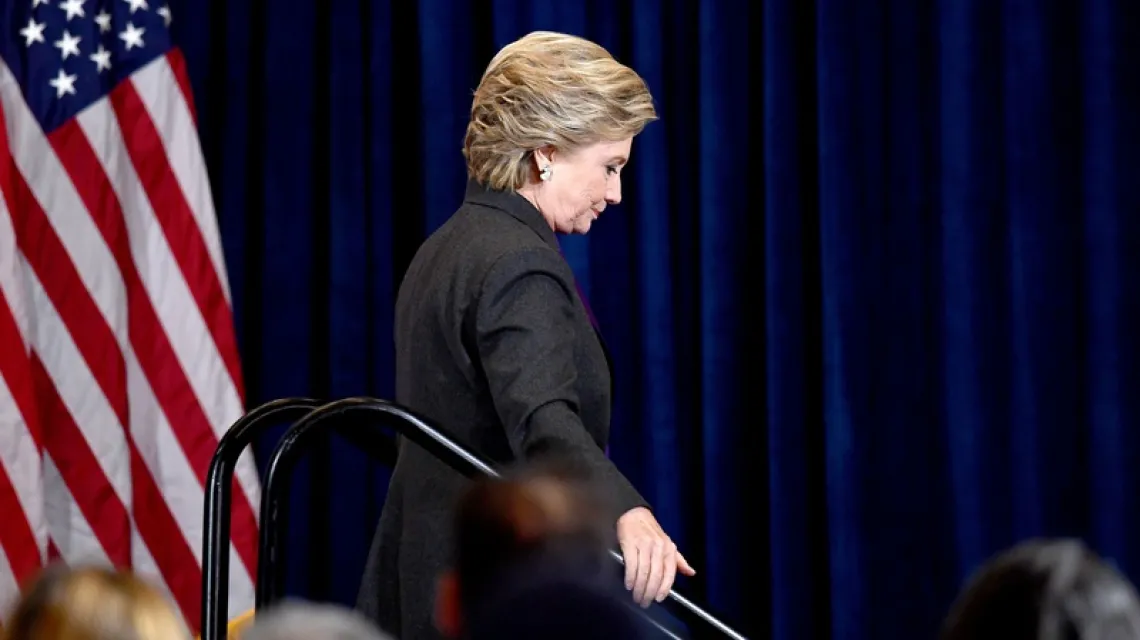 Hillary Clinton. Fot: AFP PHOTO / JEWEL SAMAD / 