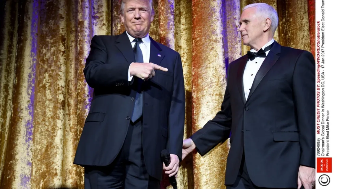 Donald Trump i Mike Pence, 17.01.2017 r. /  / Fot. Spaulding/WWD/REX/Shutterstock/EAST NEWS