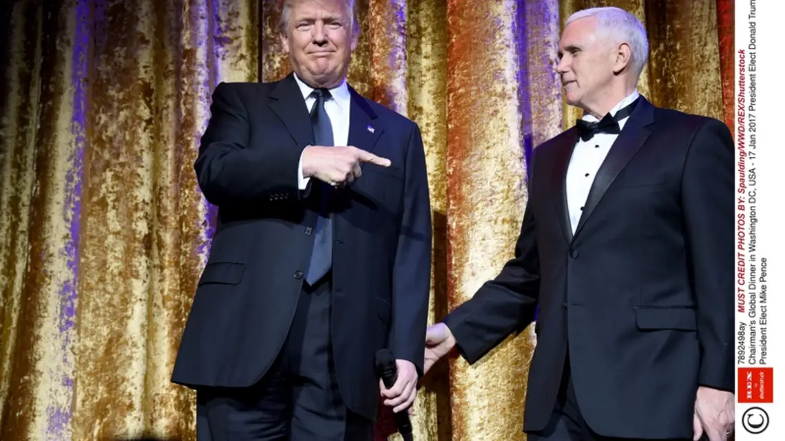 Donald Trump i Mike Pence, 17.01.2017 r. / / Fot. Spaulding/WWD/REX/Shutterstock/EAST NEWS