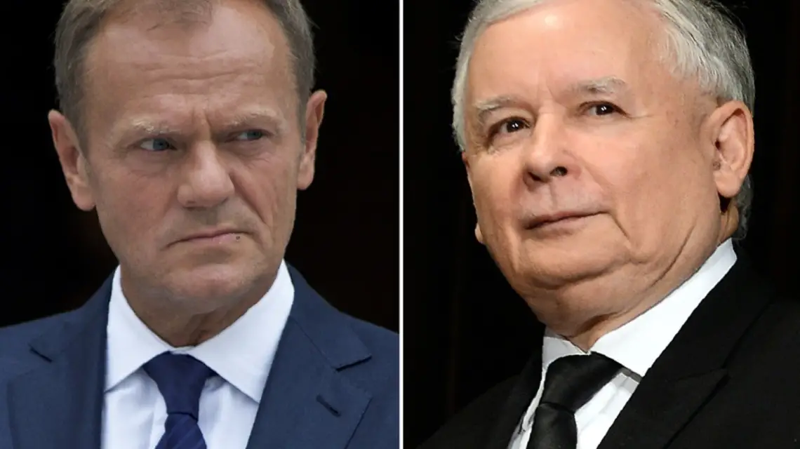 Donald Tusk i Jarosław Kaczyński / / fot. AFP / EAST NEWS