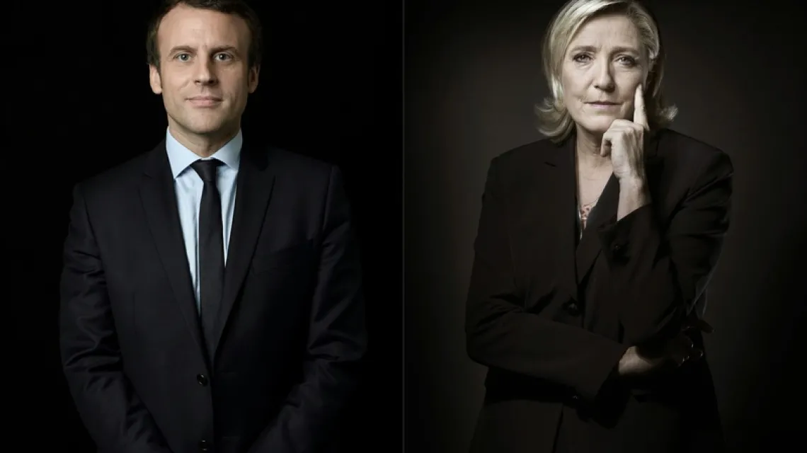 Emmanuel Macron i Marine Le Pen. Fot: ERIC FEFERBERG/AFP/EAST NEWS / 