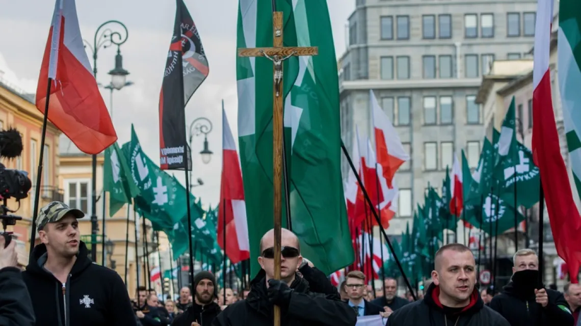Marsz ONR w 83. rocznicę powstania organizacji. Warszawa, 29 kwietnia 2017 r. /  / fot. East News