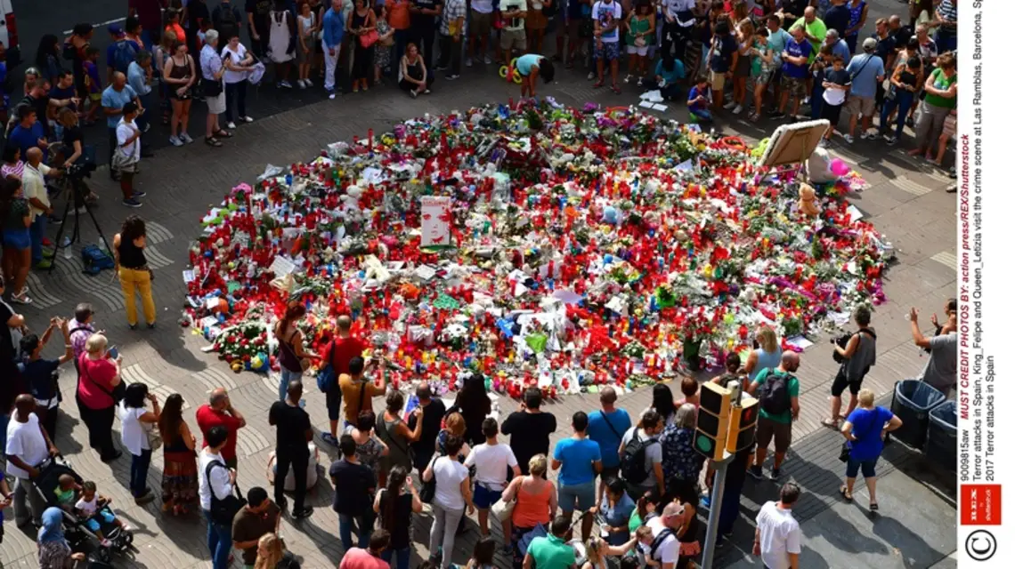 Las Ramblas, Barcelona. 19. 08. 2017 r. / / Fot. Action press/REX/Shutterstock/EAST NEWS