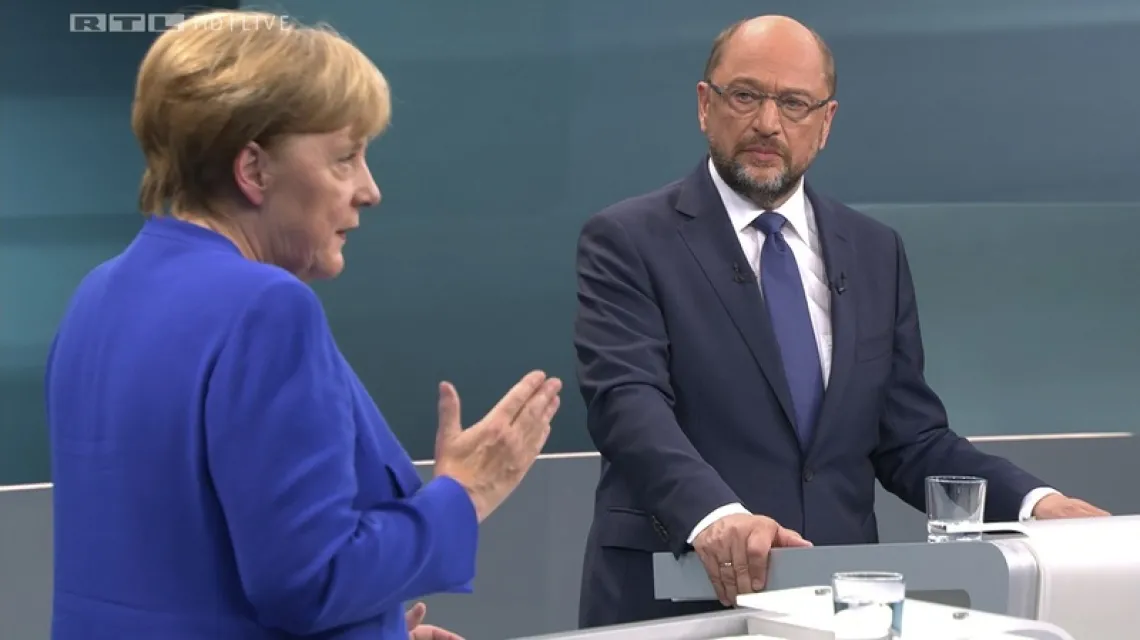Debata Merkel-Schulz 03.09.2017 r. / FOT. AP/EAST NEWS