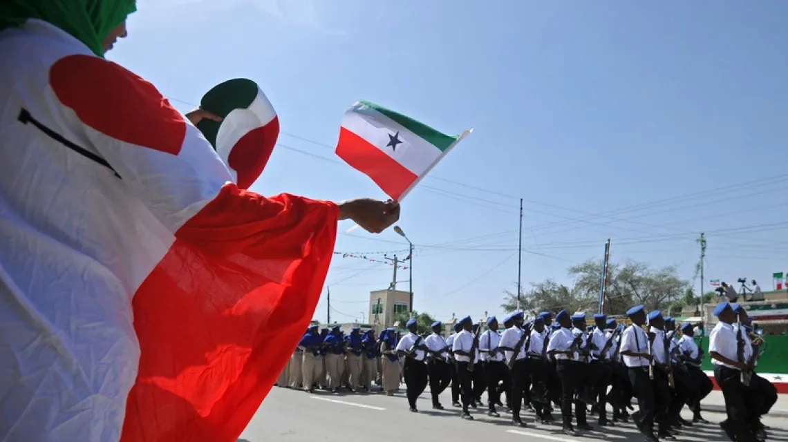 Defilada podczas święta niepodległości Somalilandu, Hargeisa, 18 maja 2016 r. / Fot. MOHAMED ABDIWAHAB / AFP Photo / East News
