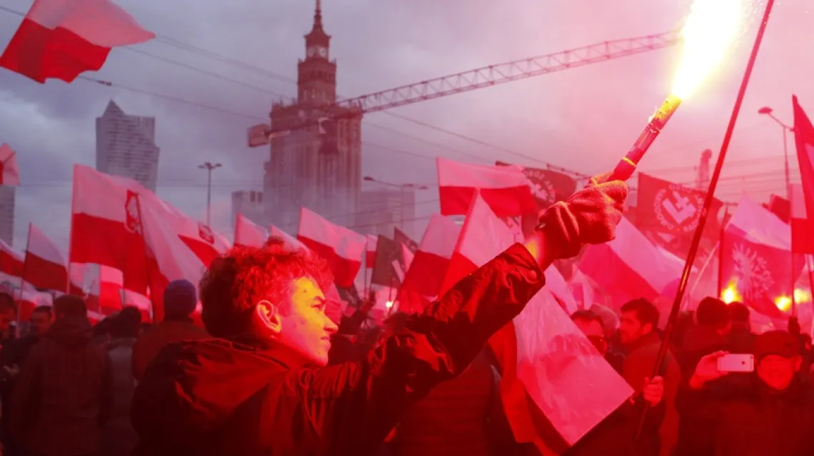 Marsz Niepodległości, Warszawa, 11.11.2017 r. / Fot. Stefan Maszewski/REPORTER