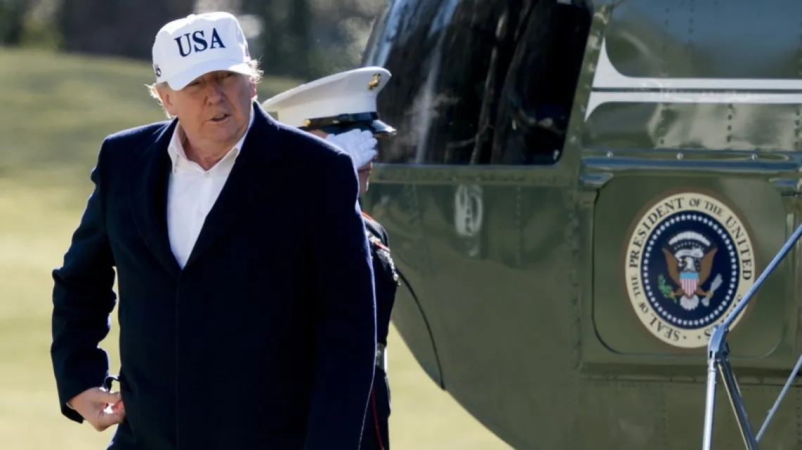 Donald Trump, Waszyngton, 7 stycznia 2018 r. / Fot. Andrew Harnik / AP / EASTNEWS