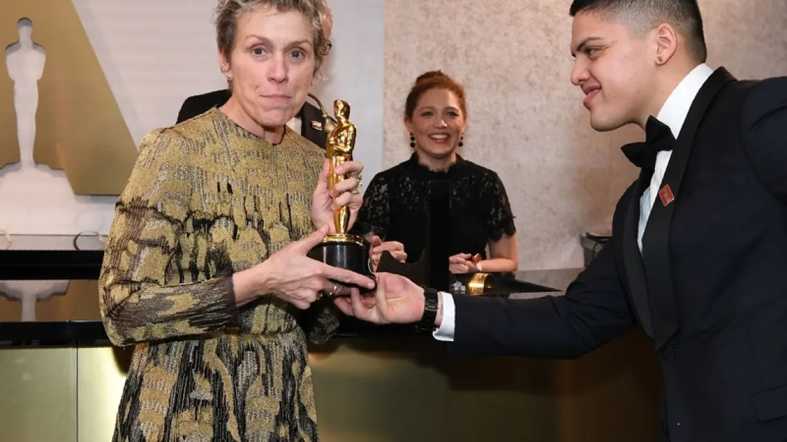 Laureatka Oscara za najlepszą rolę żeńską Frances Mc Dormand / Fot. ANGELA WEISS / AFP PHOTO / EAST NEWS