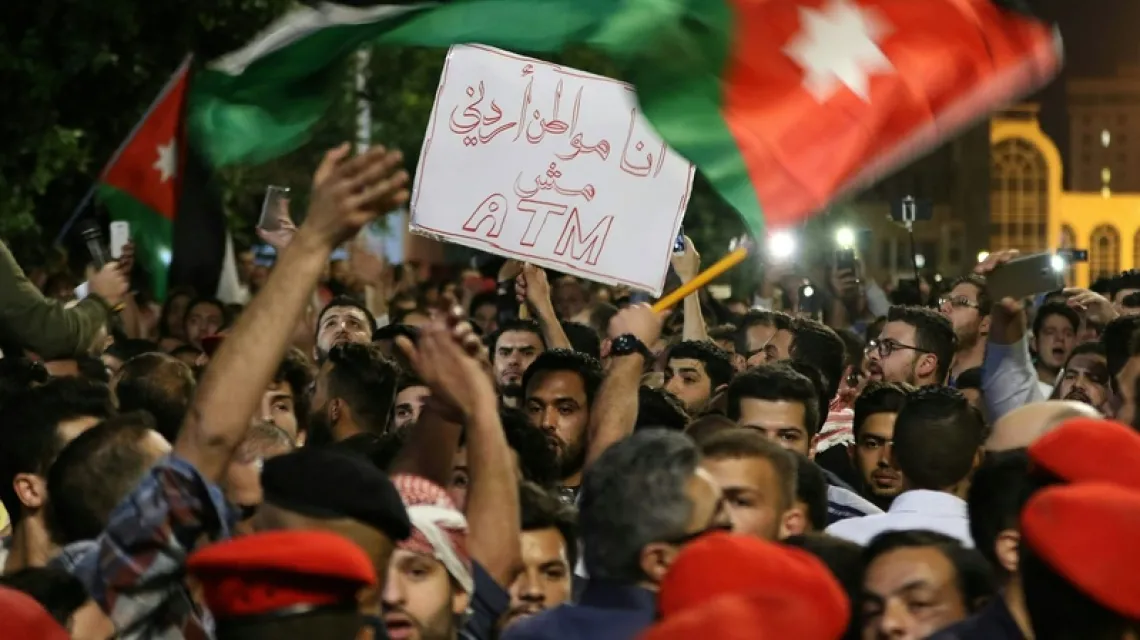 Antyrządowe protesty w Jordanii, Amman, 3 czerwca 2018 r. / Fot. Khalil Mazraawi / AFP Photo / East News / 