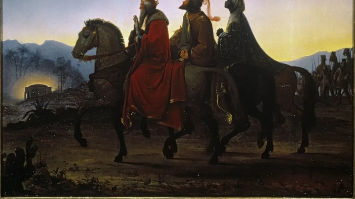 Trzej Królowie w drodze do Betlejem, Leopold Kupelwieser, 1825 r. Pałac Liechtenstein, Wiedeń / /  akg-images/EAST NEWS
