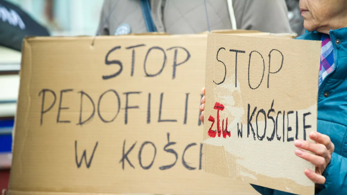 Demonstracja przeciw pedofilii w Kościele, Gdańsk 2018 r. / FOT. WOJCIECH STROZYK/REPORTER / 