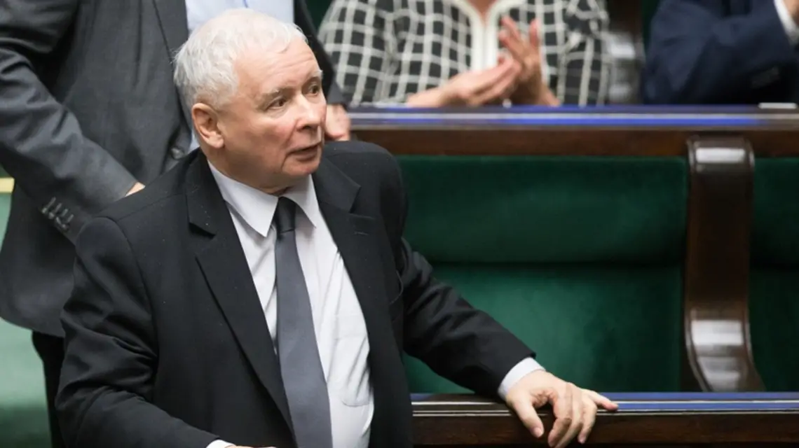 Jarosław Kaczyński podczas 71. posiedzenia Sejmu VIII kadencji, listopad 2018 r. / / Fot. Tomasz Jastrzebowski/REPORTER