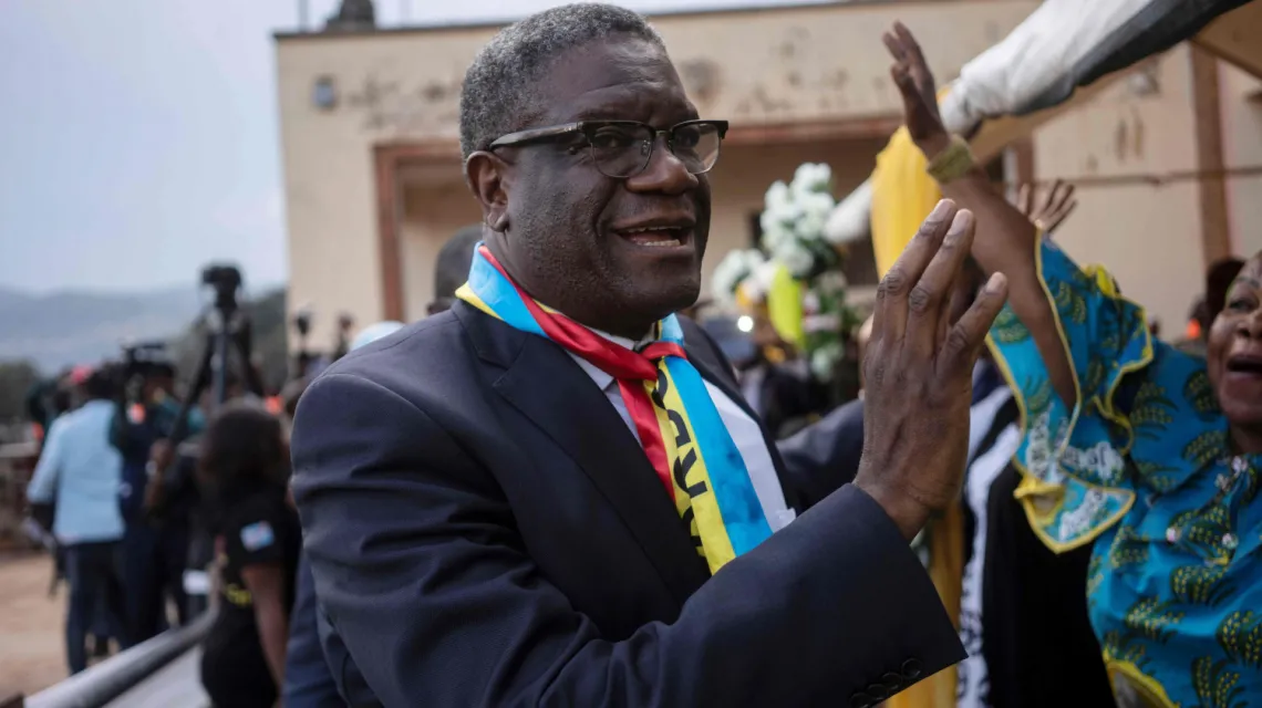 Denis Mukwege wraca do domu w Bukavu po odebraniu Pokojowej Nagrody Nobla, 27 grudnia 2018 r. Fot. FREDRIK LERNERYD/AFP/East News / 