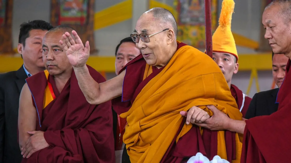 Dalajlama w Bodh Gaja, Indie, 31 grudnia 2018 r. /  / FOT. AFP/East News