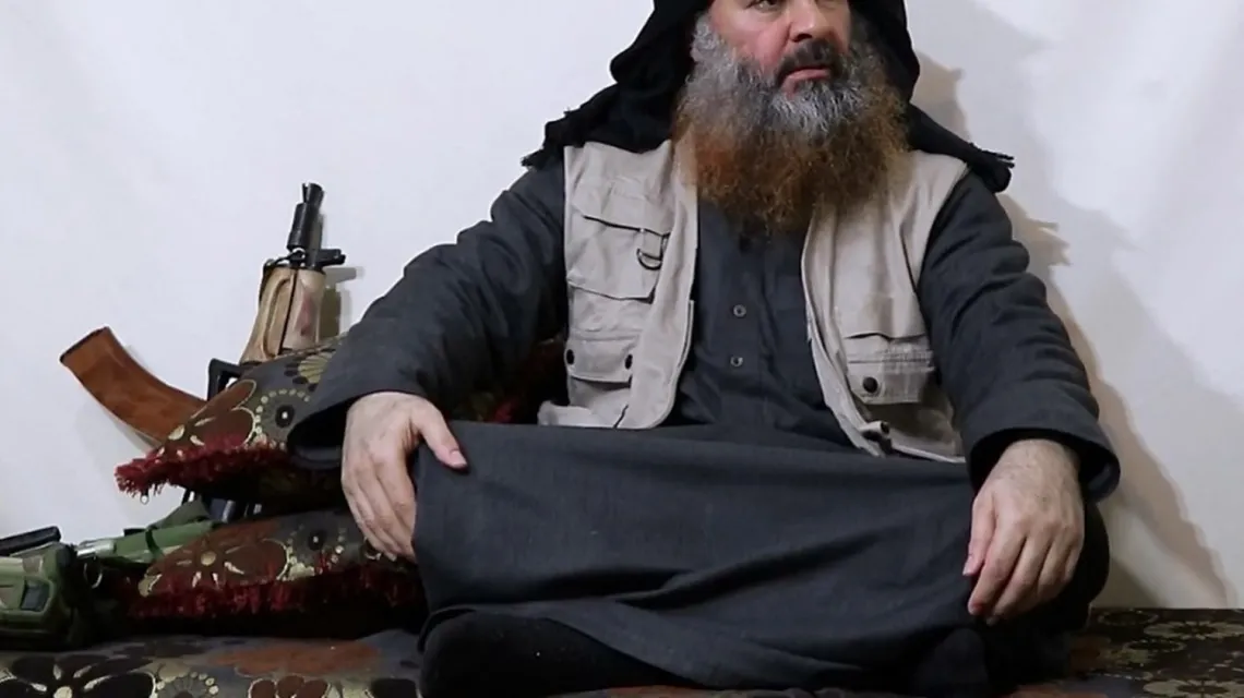 Abu Bakr al-Baghdadi żyje. Screen z niedatowanego video, które zostało udostępnione 29 kwietna 2019 r. / / Fot. Balkis Press/ABACA/Abaca/East News